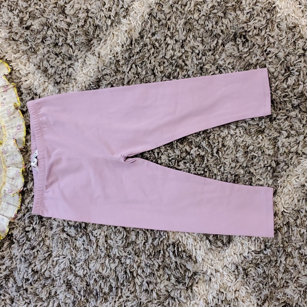 NEW Pippa & Julie Floral Yellow Top and Leggings Set - Picture 3 of 6